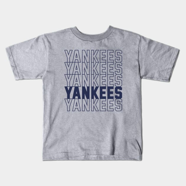 YANKEES Kids T-Shirt by Throwzack